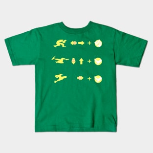 Street Fighter Moves - Guile Kids T-Shirt